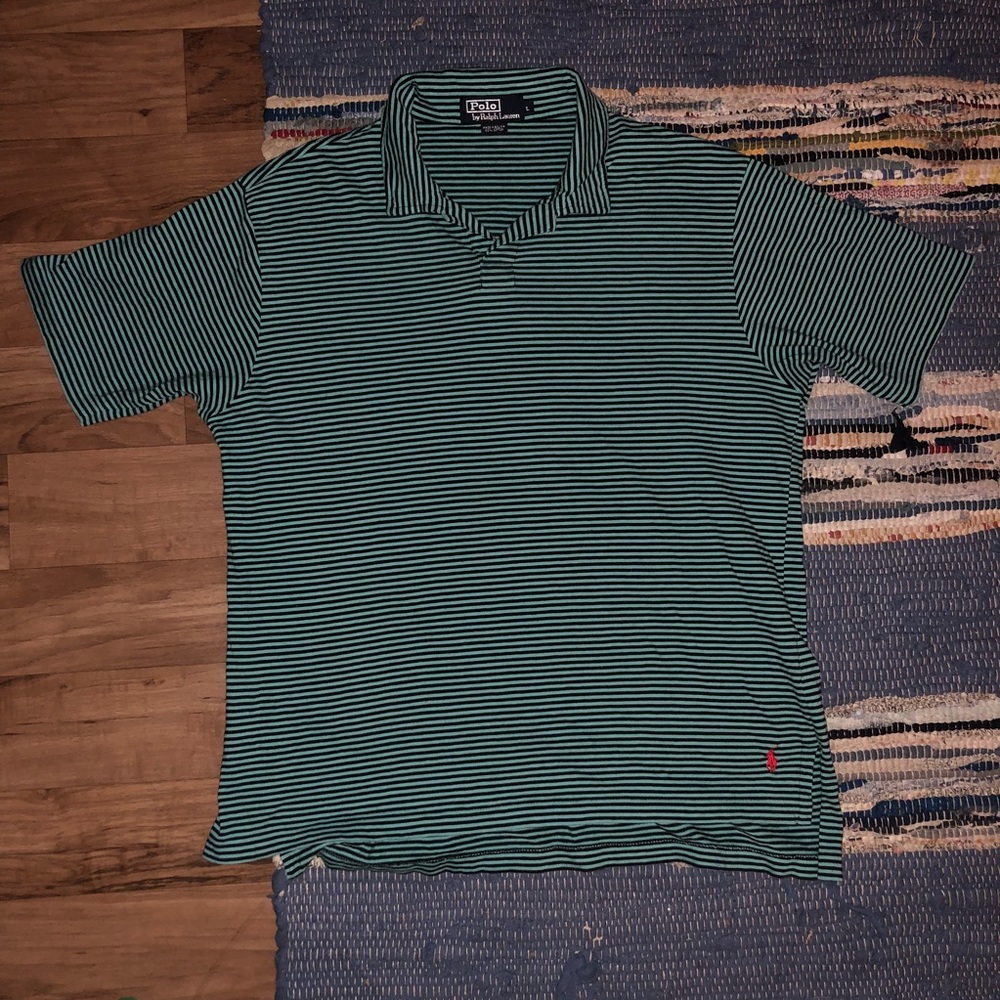 men’s stripped Ralph Lauren polo